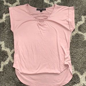 pink cotton blouse/ t-shirt